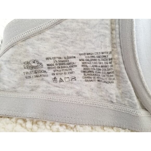 FRUIT OF THE LOOM Grey Lightly Lined & Padded,  Underwire T-Shirt Bra, US 38DD - Picture 8 of 8